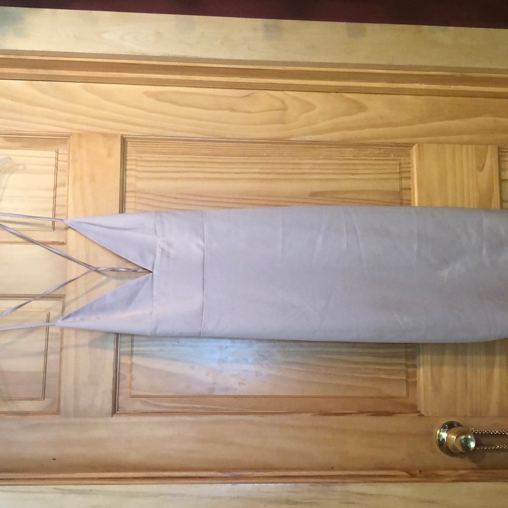 Taupe Satin Dress